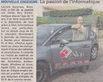 Article sur Alias Informatique et Alias Informatique Services dans le Courrier du Pays de Retz du 03/06/2016.